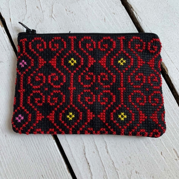 Embroidered purse