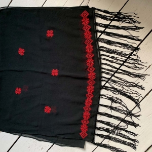 Handmade embroidered shawl